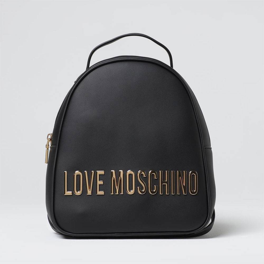 Love Moschino zaino da donna in ecopelle lettering oro